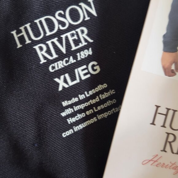 Hudson River Mens X-Large 1/4 Zip Long Sleeve Pullover Sweater Blue NWT - Picture 8 of 9